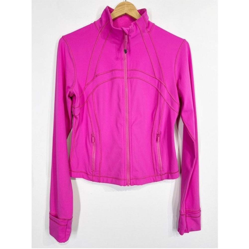 Lululemon Cropped Define Nulu Jacket Sonic Pink EUC sz 12